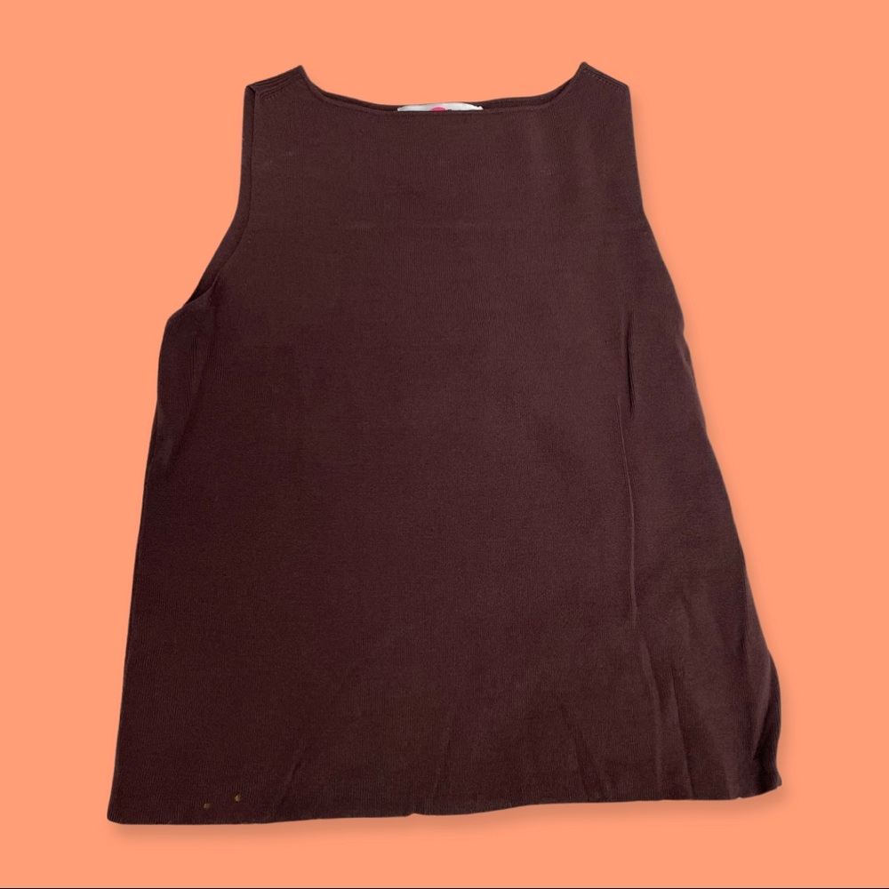 Brown crop top